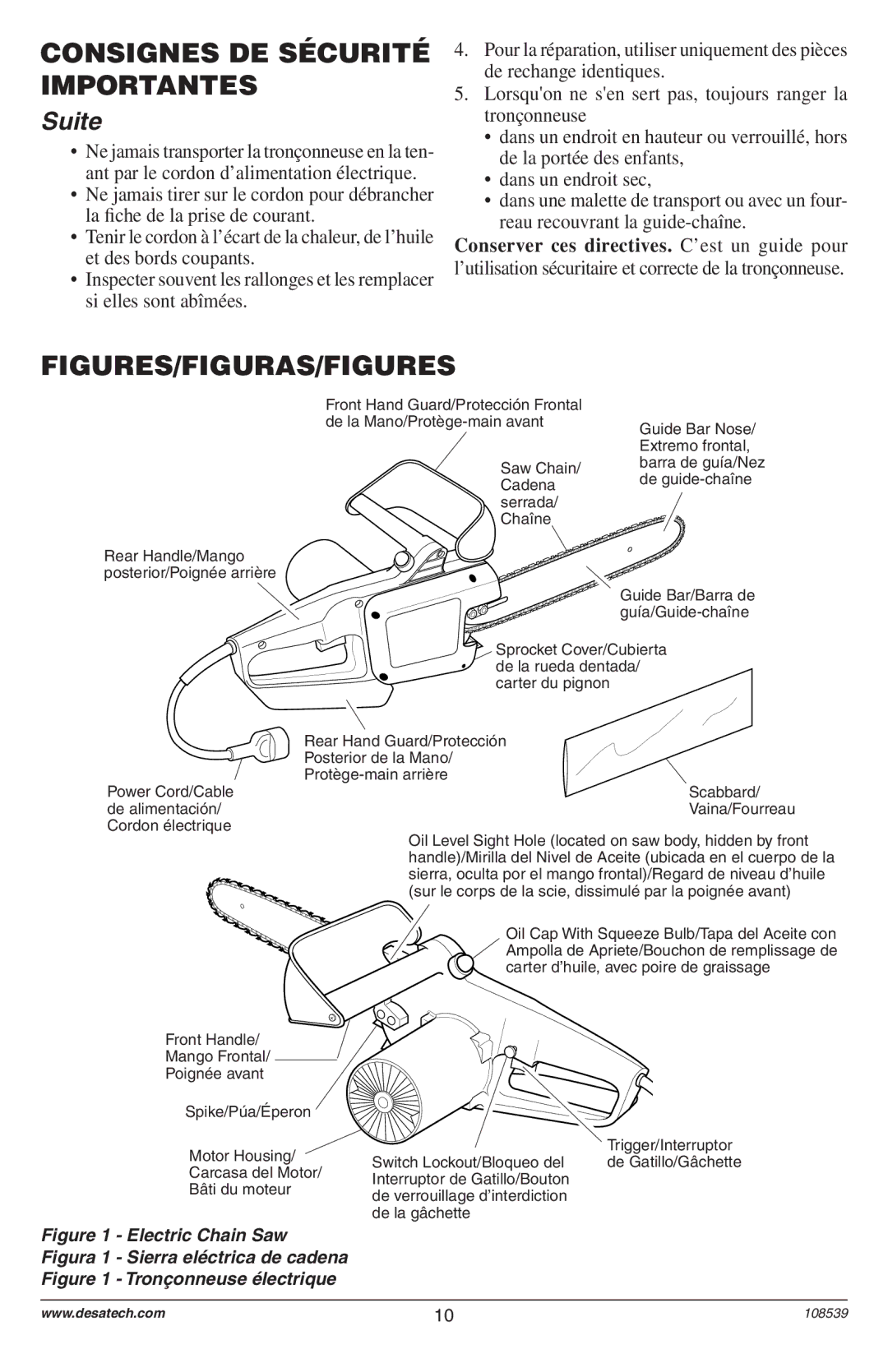 Remington 104316-04,106890-01, 108526-01, 104317, 106821, 106821A owner manual Figures/Figuras/Figures 