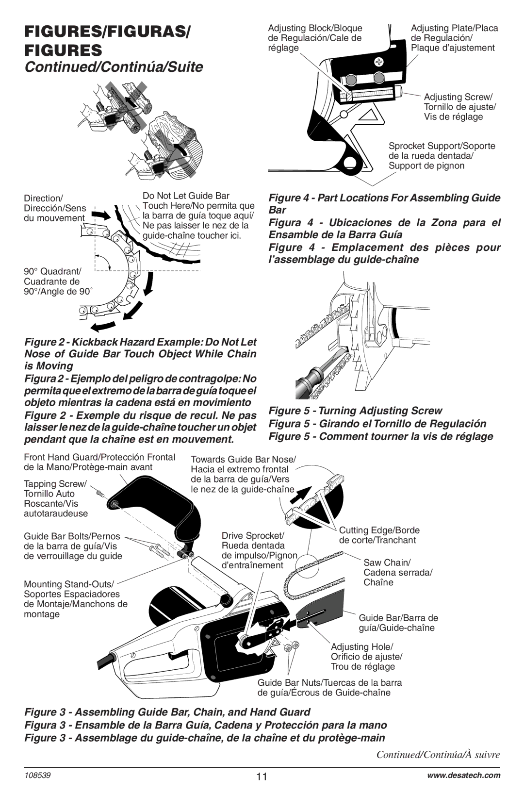 Remington 104316-04,106890-01, 108526-01, 104317, 106821, 106821A owner manual FIGURES/FIGURAS/ Figures 