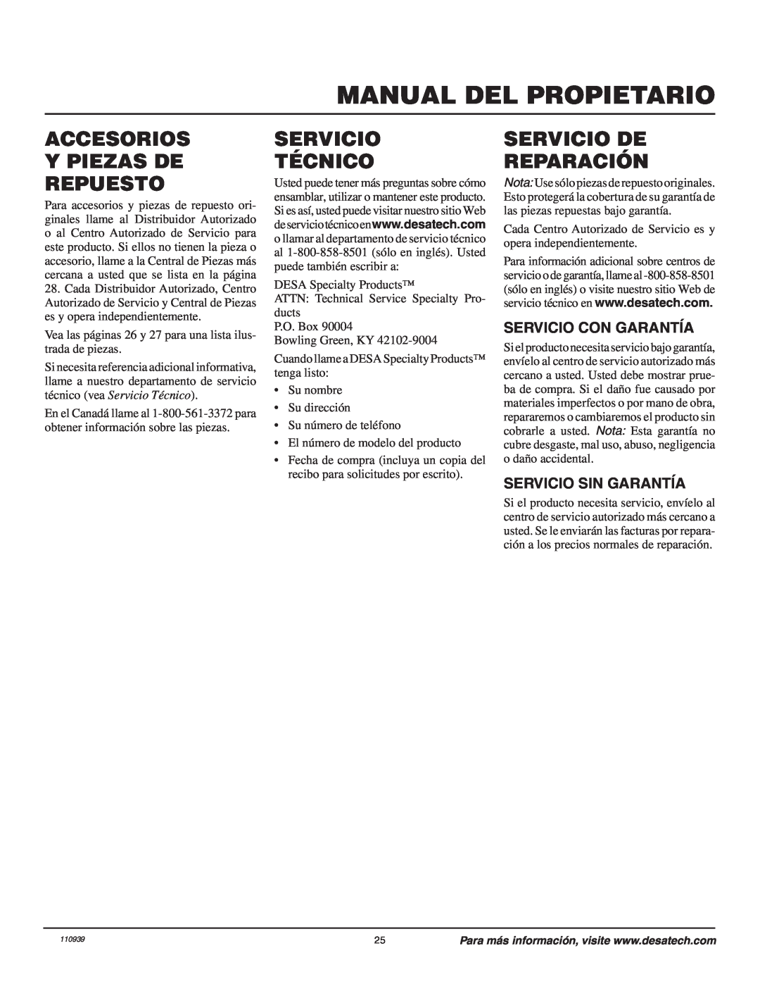 Remington 110946-01A Accesorios Y Piezas De Repuesto, Servicio Técnico, Servicio De Reparación, Servicio Con Garantía 