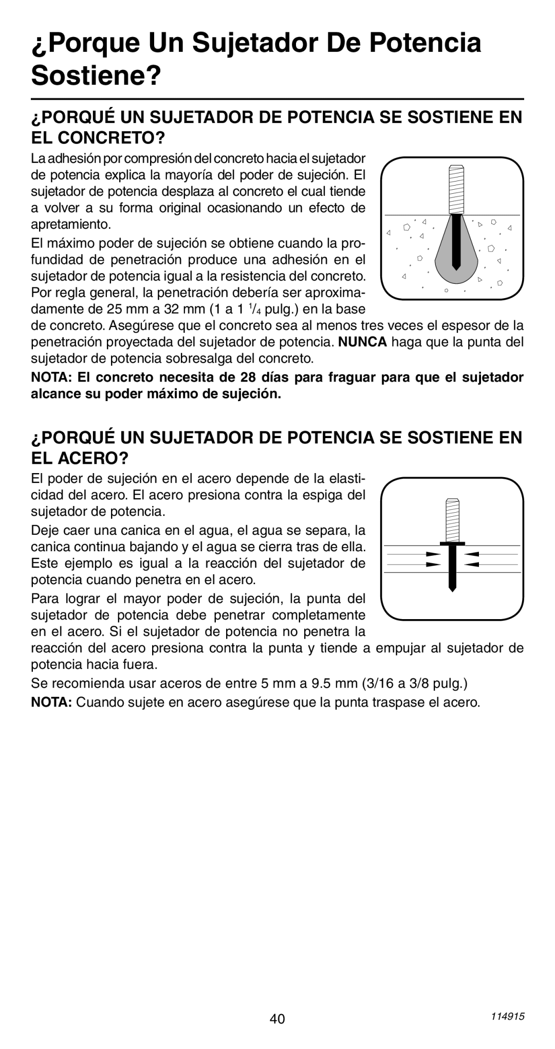 Remington 498 ¿Porque Un Sujetador De Potencia Sostiene?, ¿PORQUÉ UN Sujetador DE Potencia SE Sostiene EN EL ACERO? 