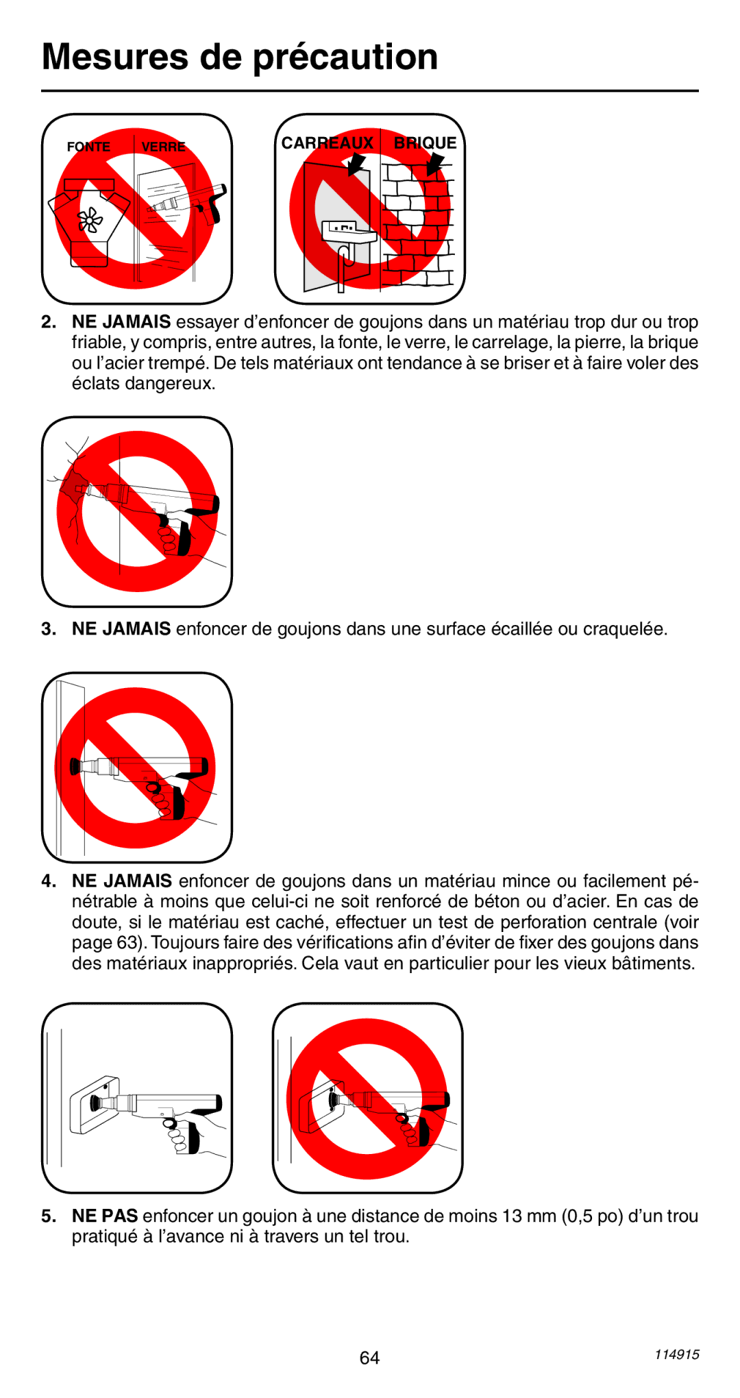 Remington 498 operating instructions Carreaux Brique 