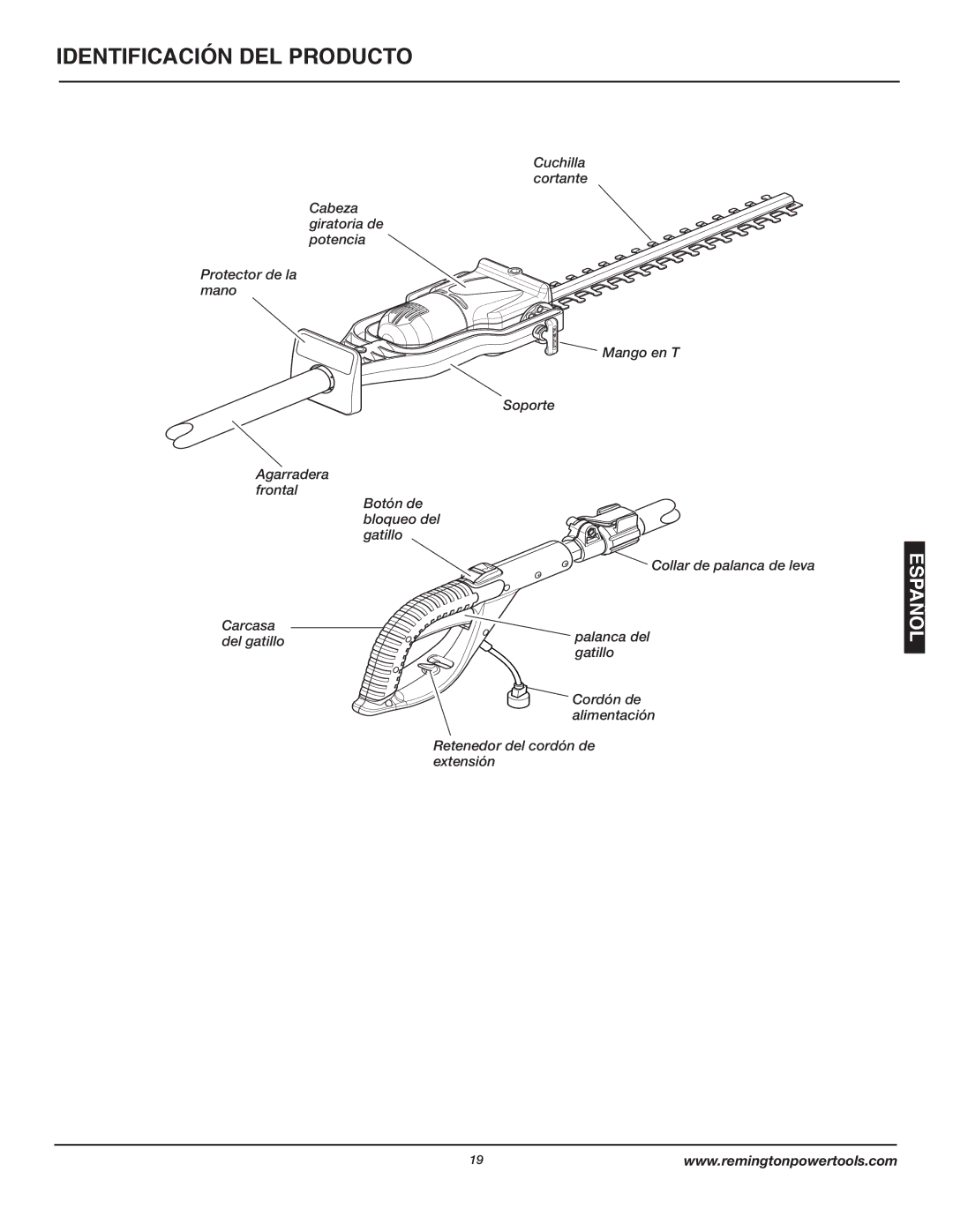 Remington AT3017B owner manual Identificación DEL Producto 