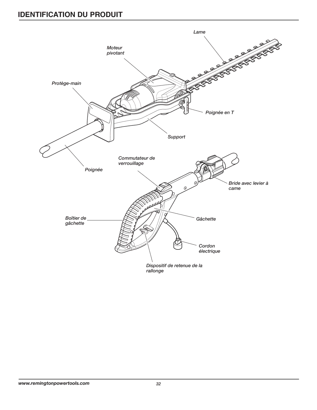 Remington AT3017B owner manual Identification DU Produit 