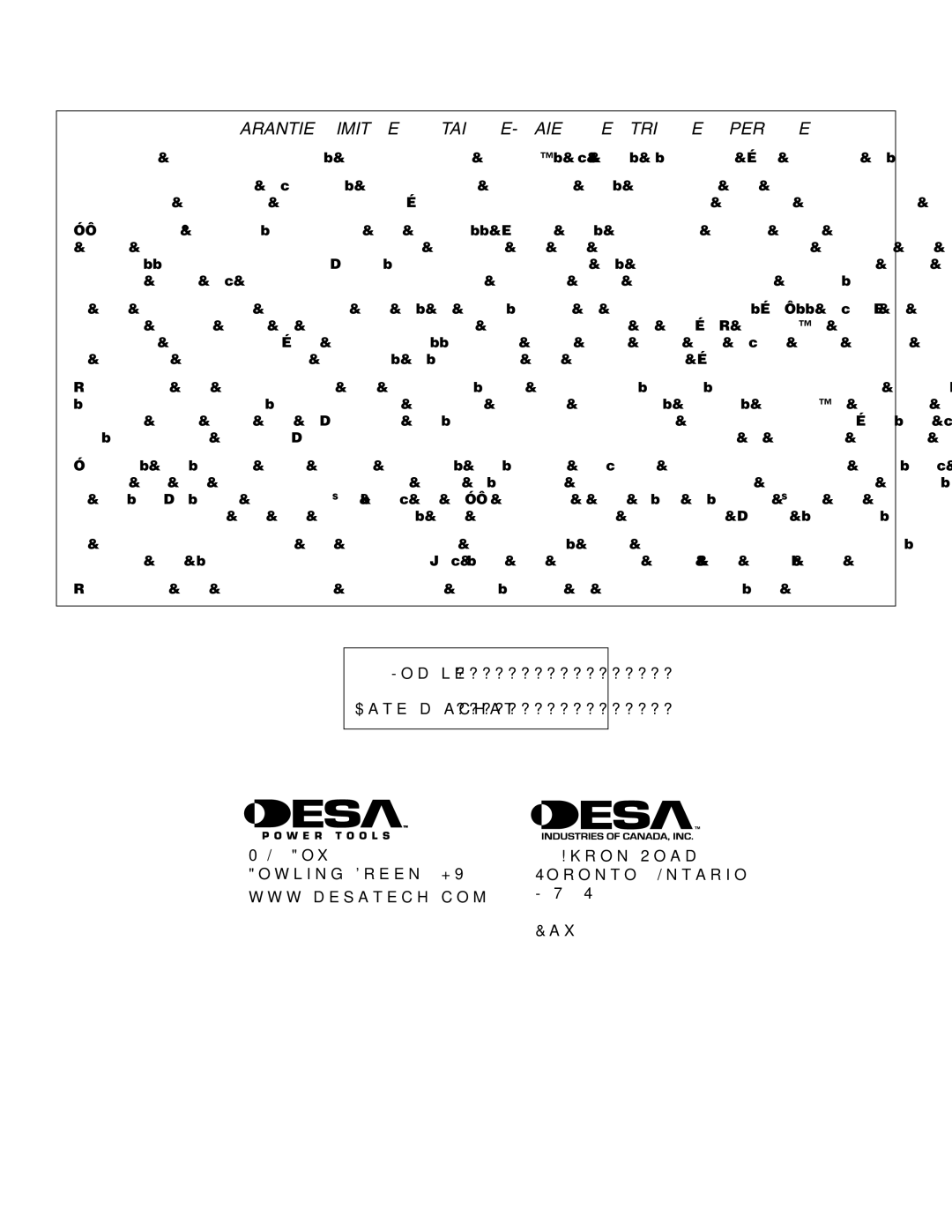 Remington AT3017BCA owner manual Garantie Limitée DU TAILLE-HAIE Électrique À Perche 