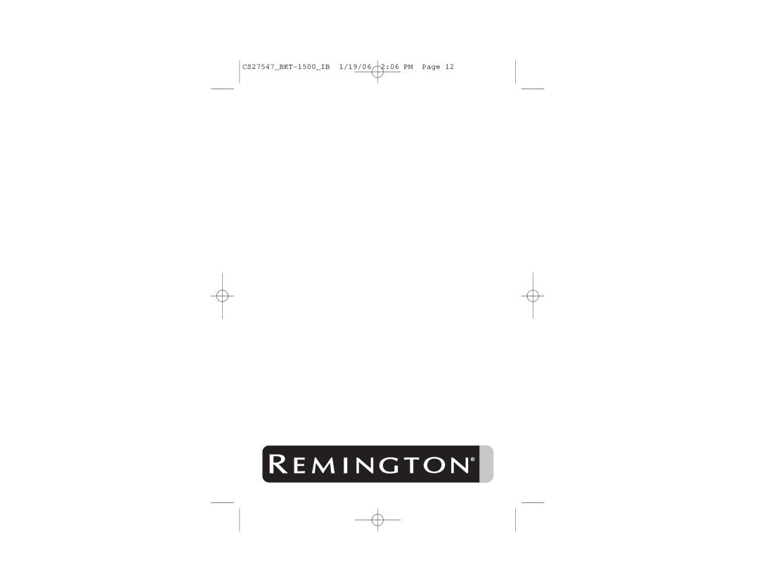 Remington manual CS27547BKT-1500IB 1/19/06 206 PM 