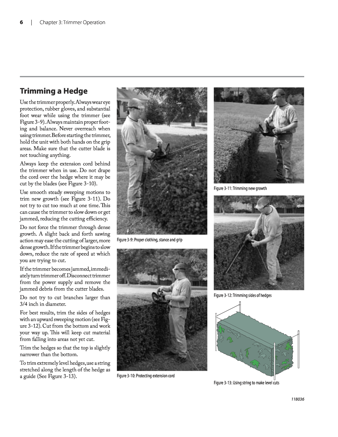 Remington HT3218A, HT4022A owner manual Trimming a Hedge 