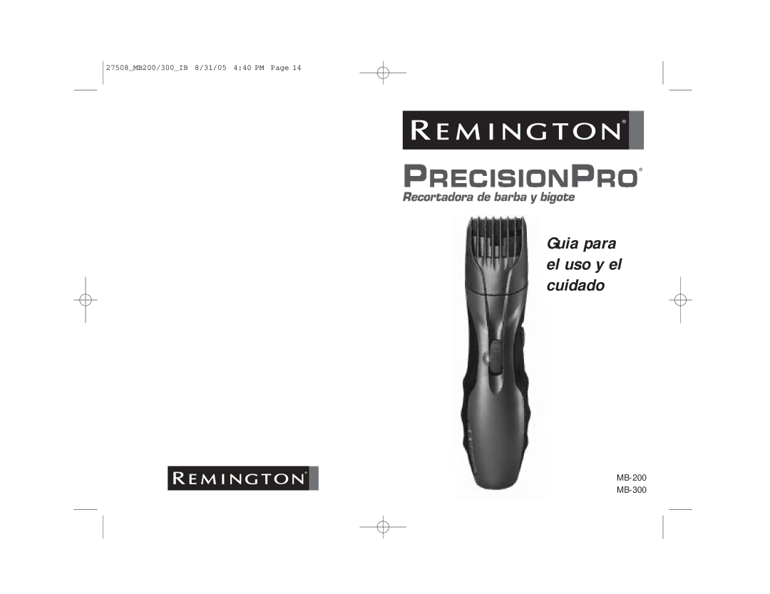 Remington MB-200, MB-300 manual Guia para el uso y el cuidado 