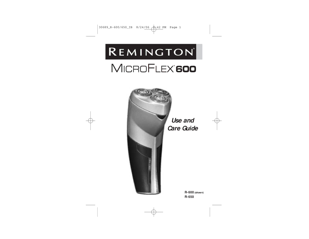 Remington MicroFlex 600 manual 650 