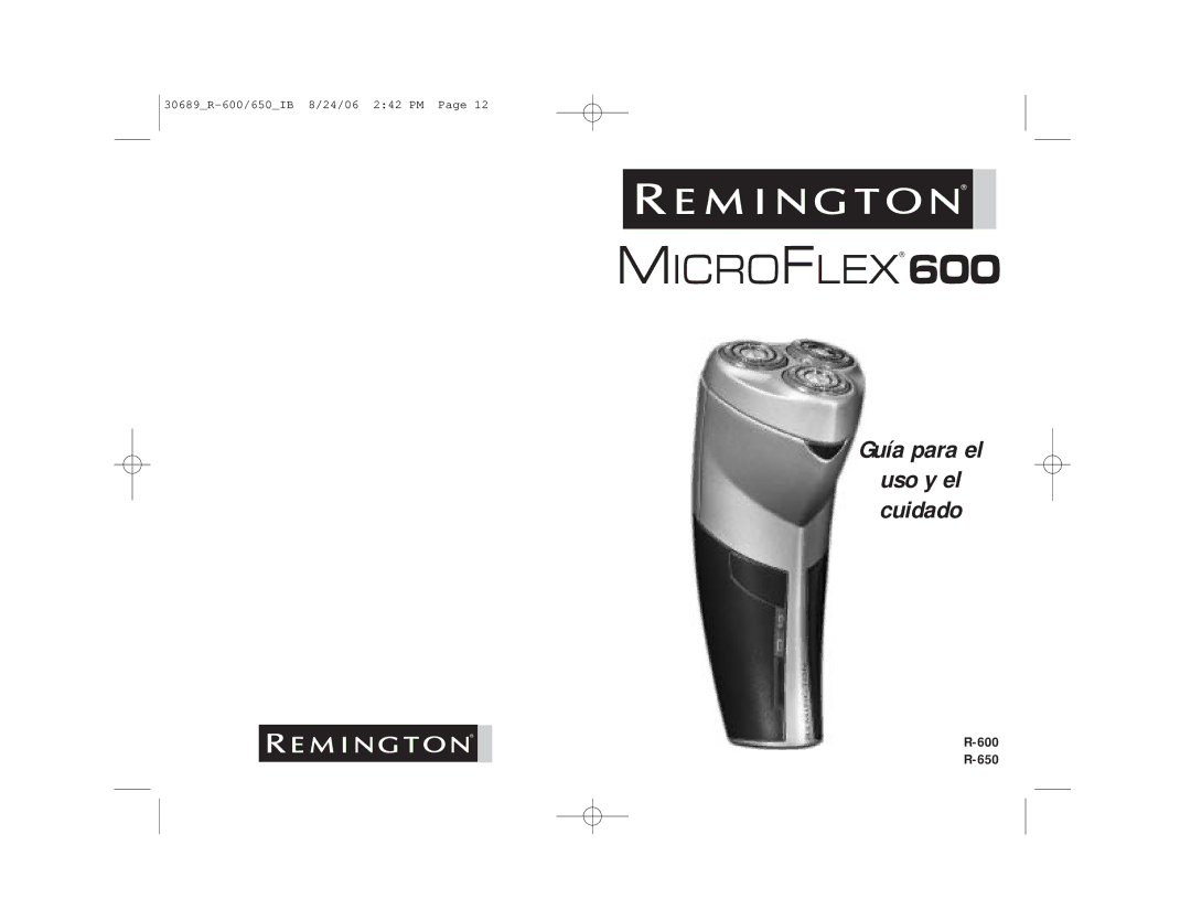 Remington MicroFlex 600 manual 600 650 