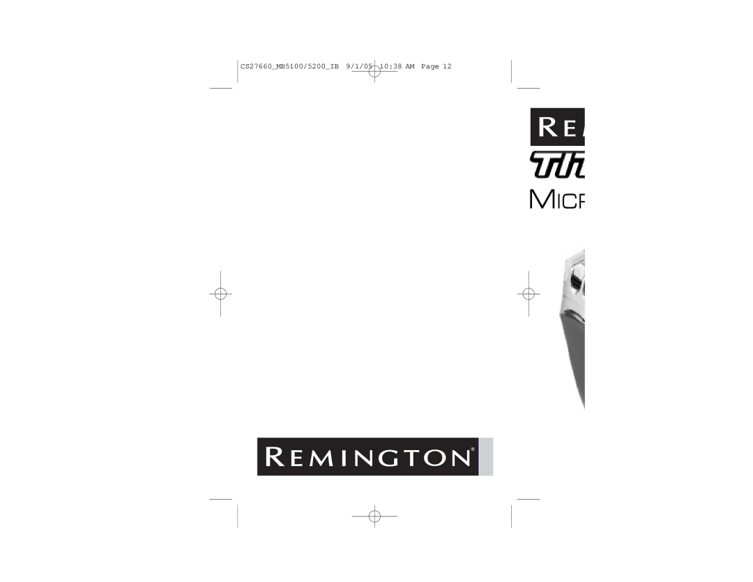 Remington MS-5200, MS-5100 manual Micr 