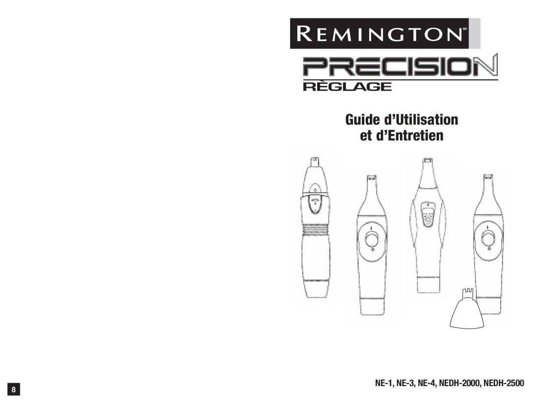 Remington manual NE-1, NE-3, NE-4, NEDH-2000, NEDH-2500 