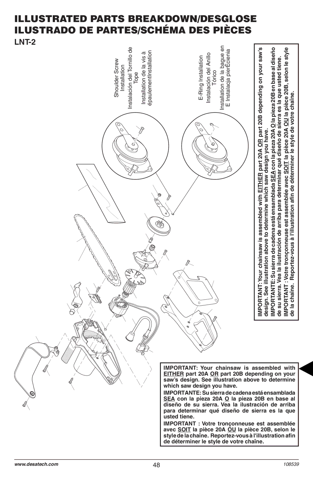 Remington Power Tools 106890-01, 104316-04 owner manual LNT-2 