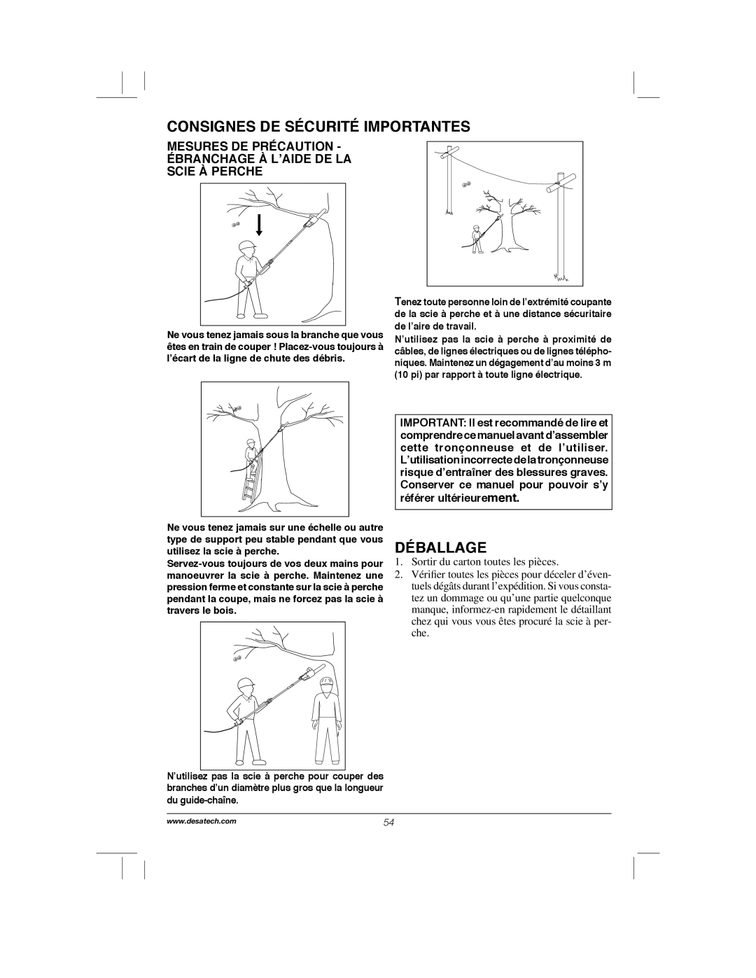 Remington Power Tools RPS2N1, 104317, PS1510A manual Déballage 