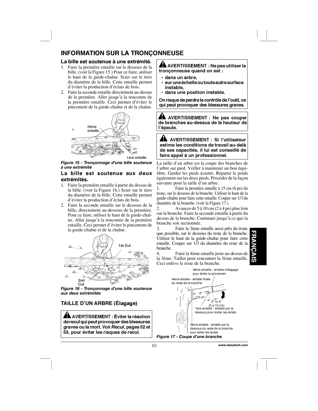 Remington Power Tools 104317, PS1510A La bille est soutenue à une extrémité, La bille est soutenue aux deux extrémités 