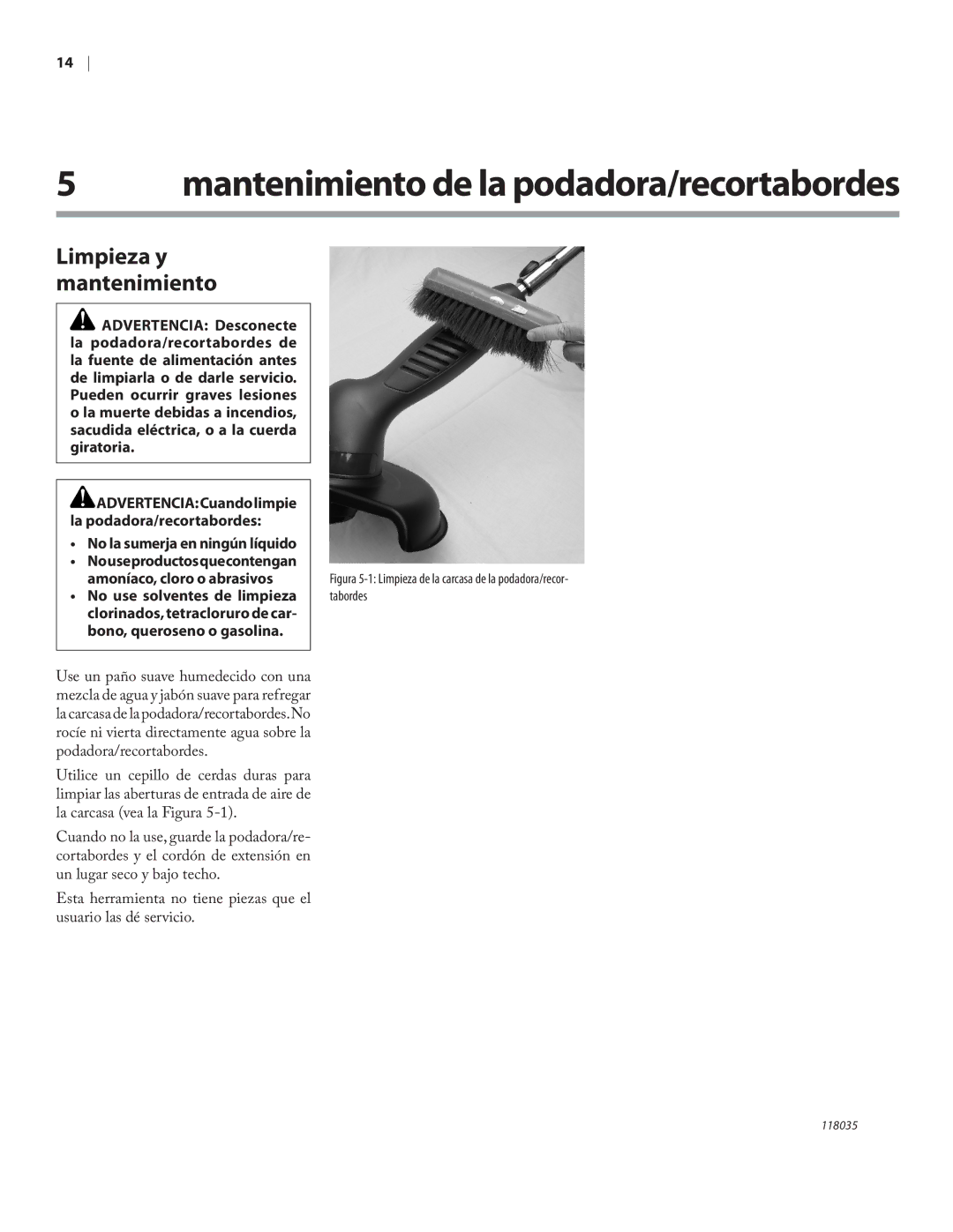 Remington Power Tools ST3812B, ST4514B owner manual Mantenimiento de la podadora/recortabordes, Limpieza y mantenimiento 