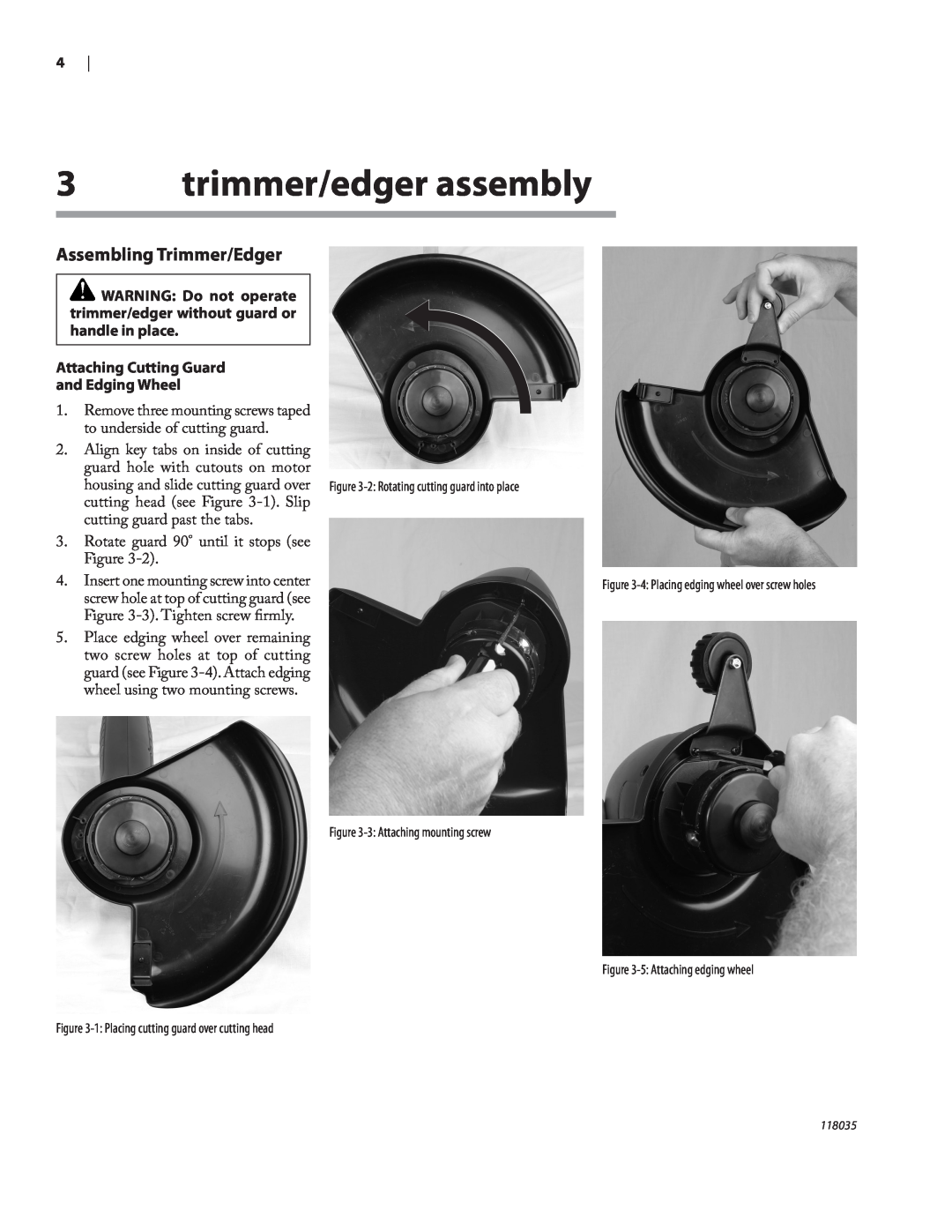 Remington Power Tools ST3812B, ST4514B owner manual trimmer/edger assembly, Assembling Trimmer/Edger 