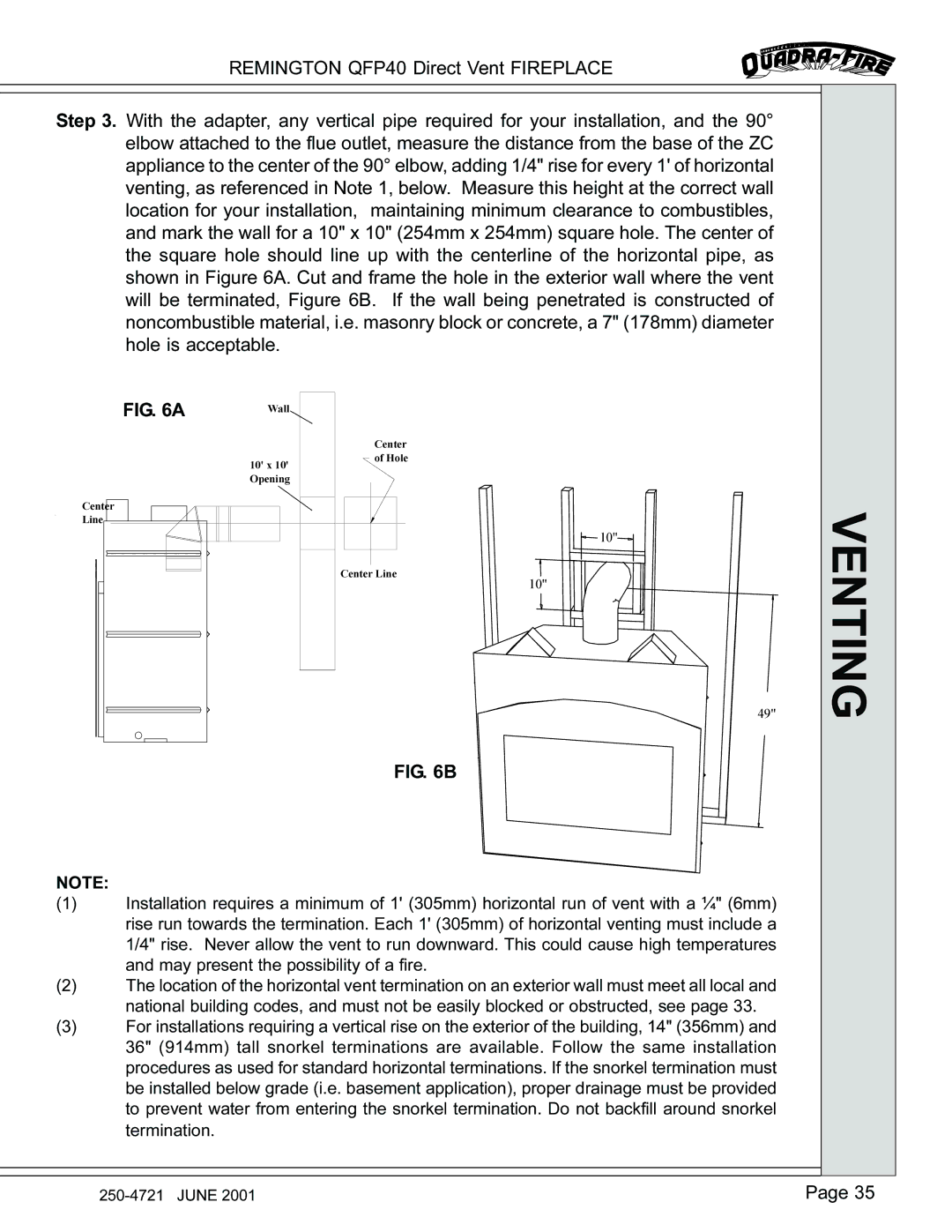 Remington QFP40 manual Wall 