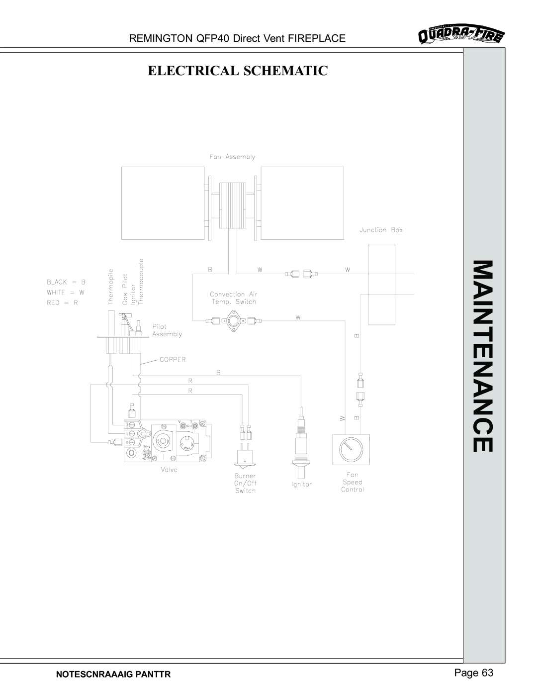 Remington QFP40 manual Electrical Schematic 