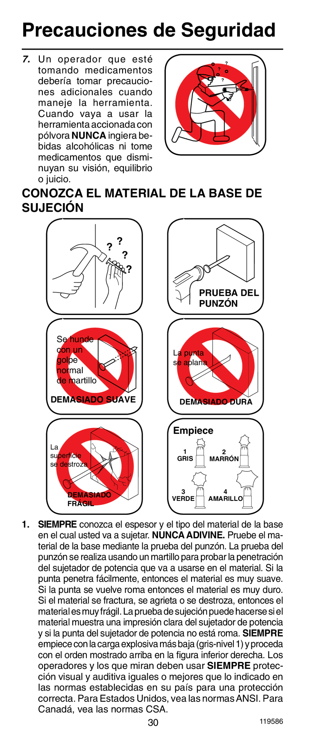 Remington r300 operating instructions Conozca EL Material DE LA Base DE Sujeción, Empiece 