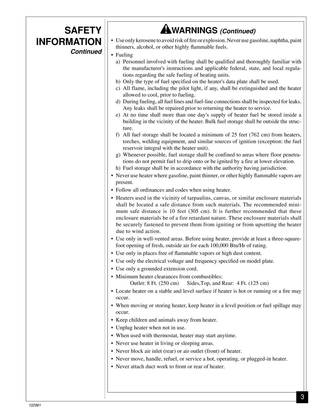 Remington REMJ70, REMJ150 owner manual Safety Information 