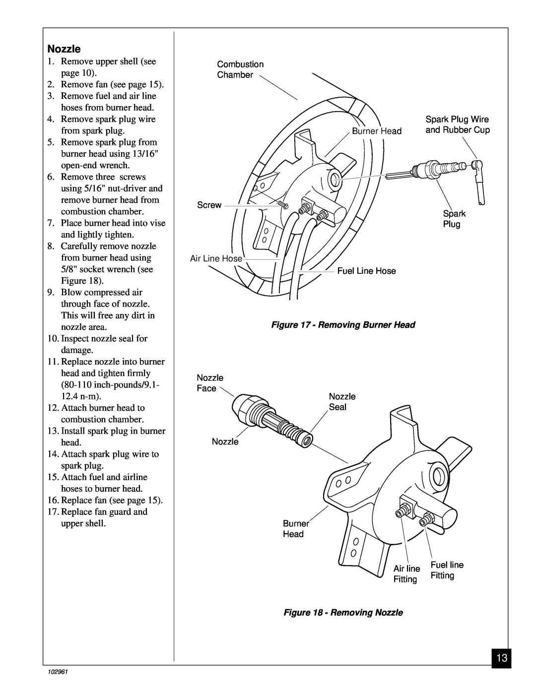 Remington REMJ70, REMJ150 owner manual Nozzle 