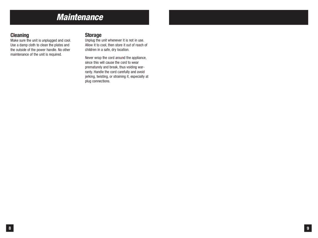 Remington S-1004 manual Maintenance, Cleaning, Storage 