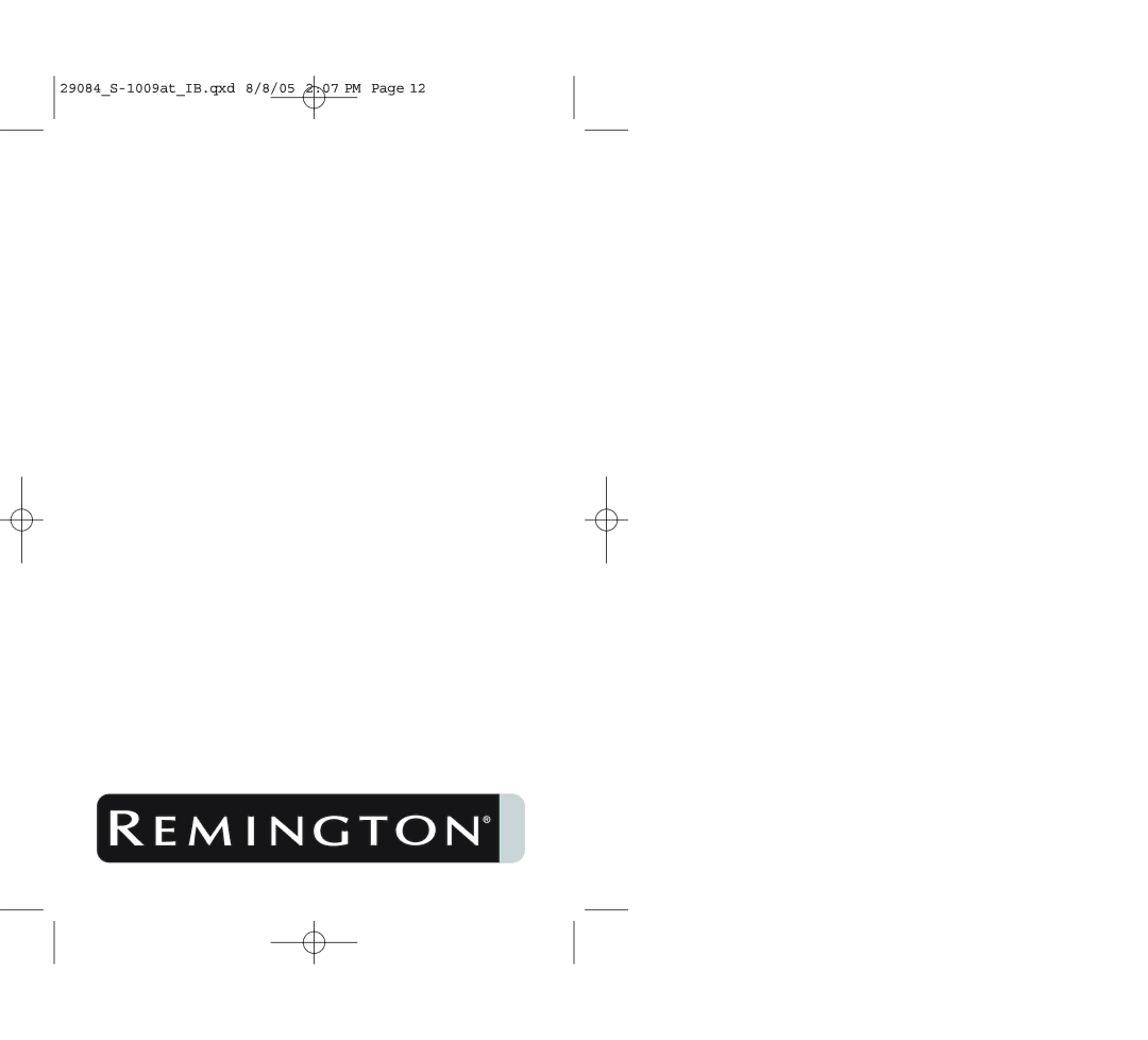 Remington manual 29084S-1009atIB.qxd 8/8/05 207 PM 