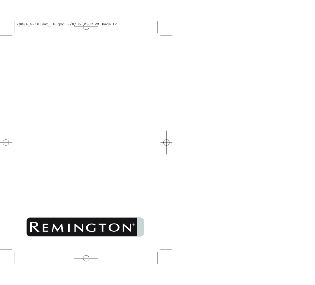 Remington manual 29084S-1009atIB.qxd 8/8/05 207 PM Page 