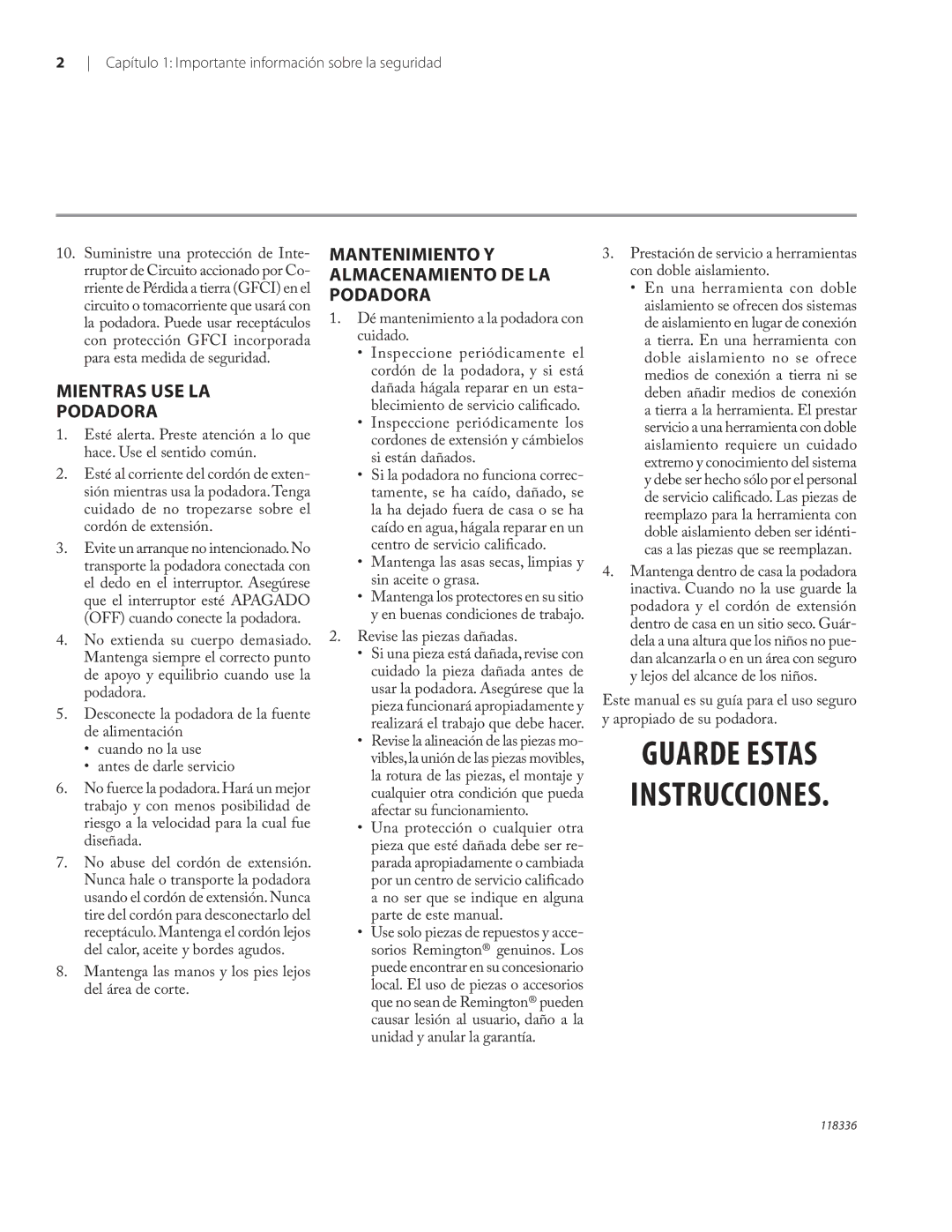 Remington ST3010A owner manual Guarde Estas Instrucciones 