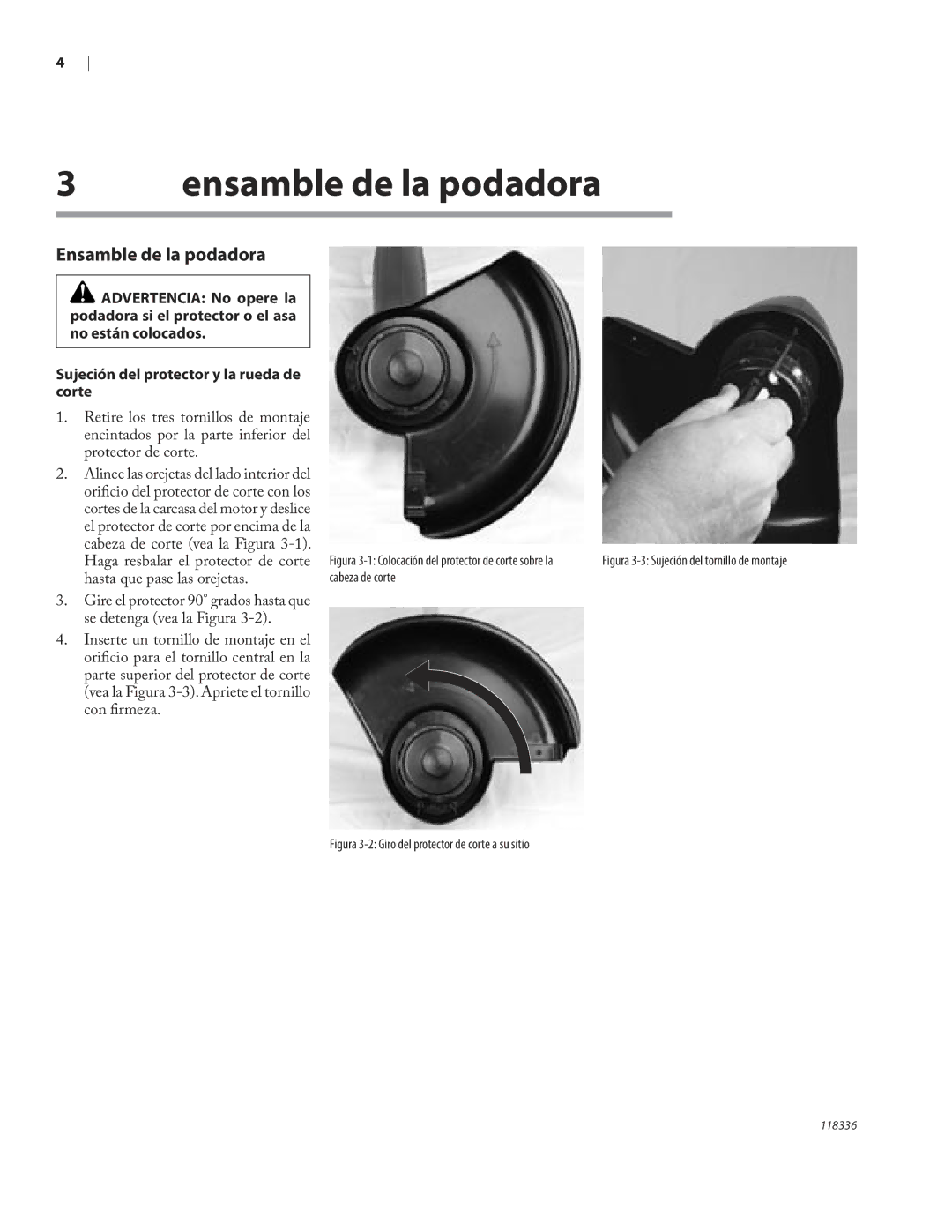 Remington ST3010A owner manual Ensamble de la podadora 