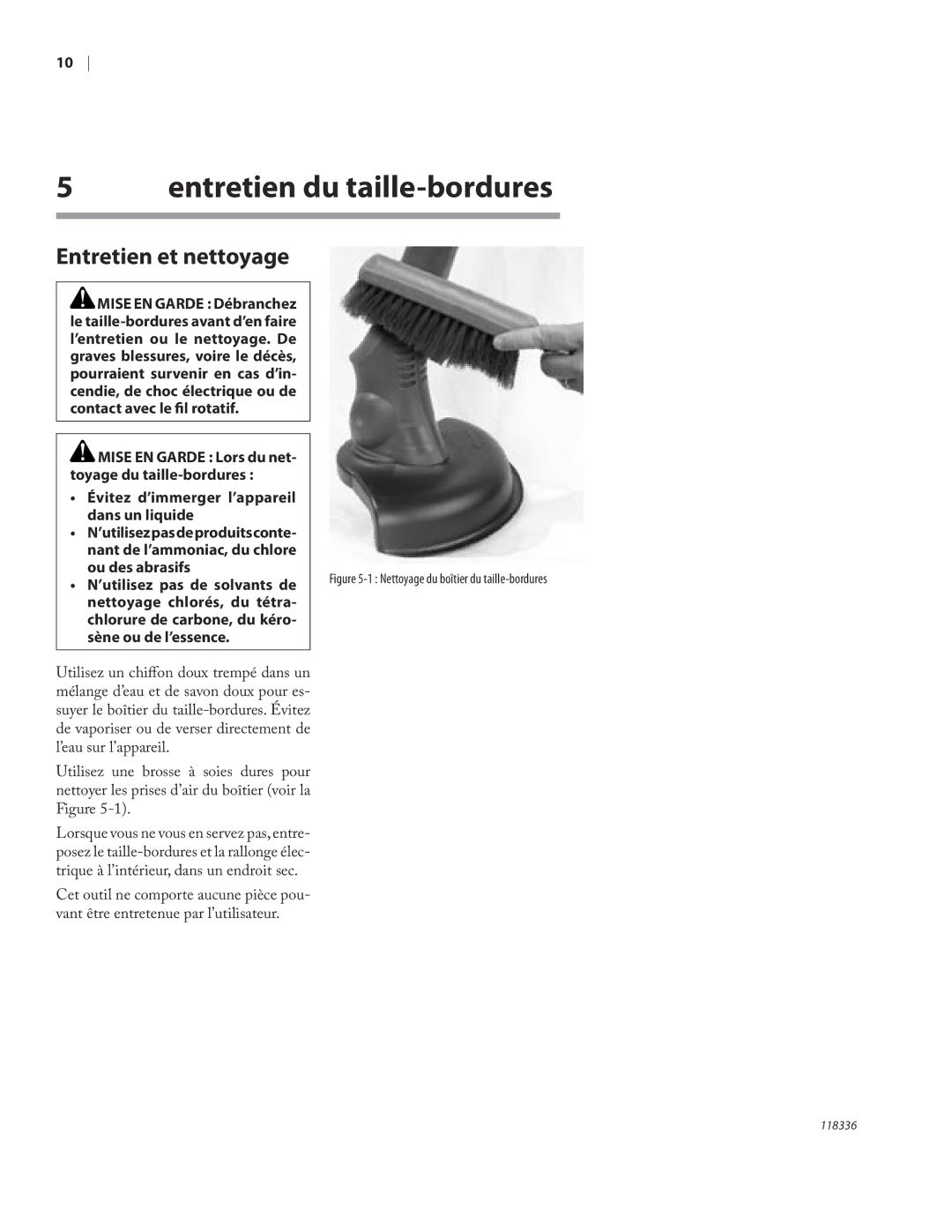 Remington ST3010A Entretien du taille-bordures, Entretien et nettoyage, Ou des abrasifs, ’utilisez pas de solvants de 