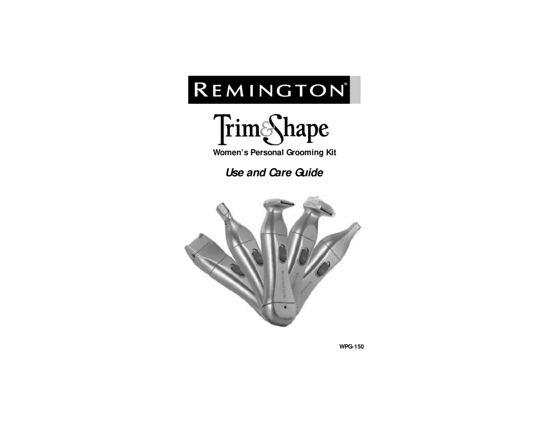 Remington WPG-150 manual 