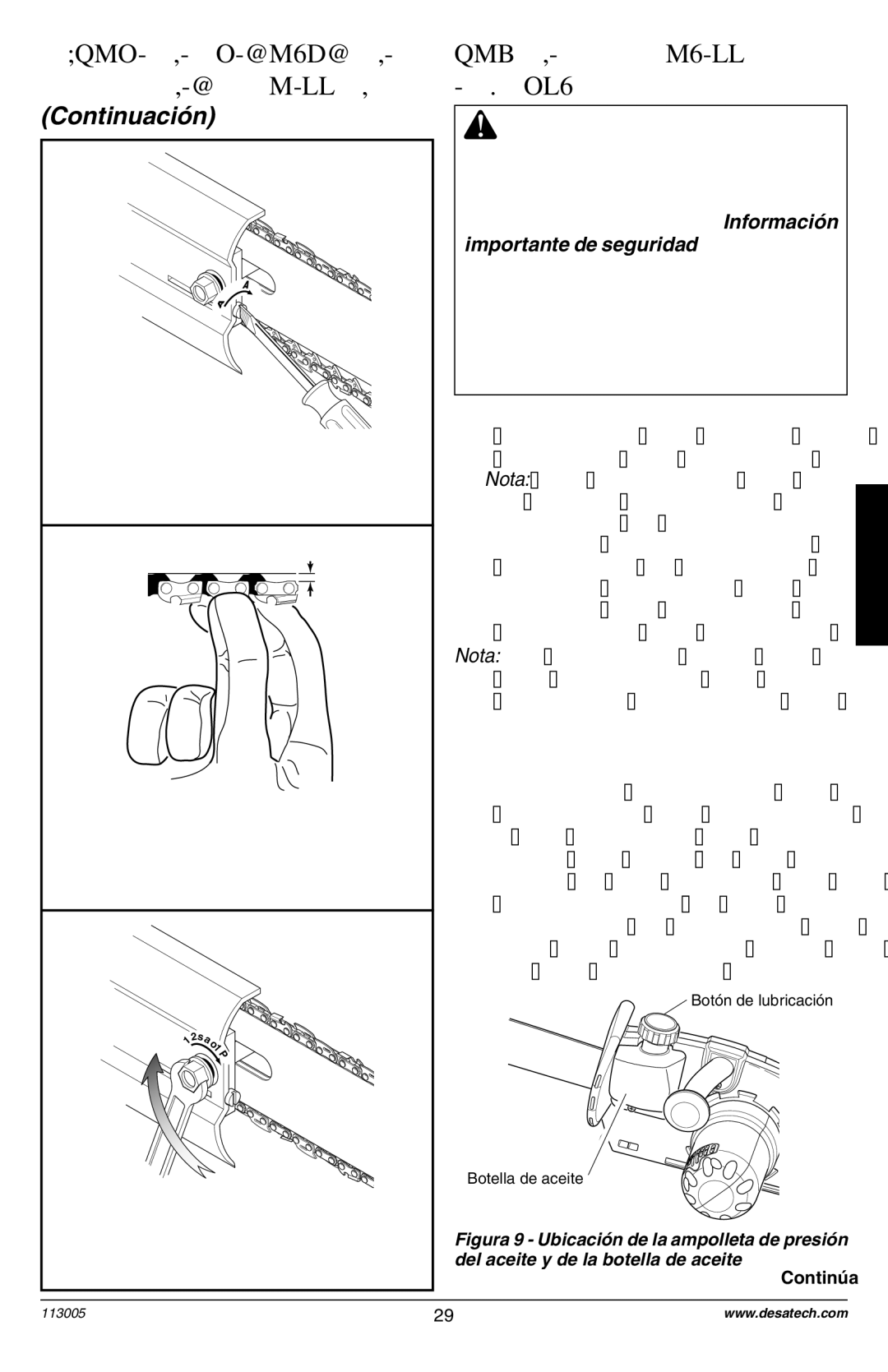 Remington M12510US, M15012US, M15014US, M15014AS, M30016US, M30016AS, M30016AW, M35016UW, M35016AW owner manual Lubricación 