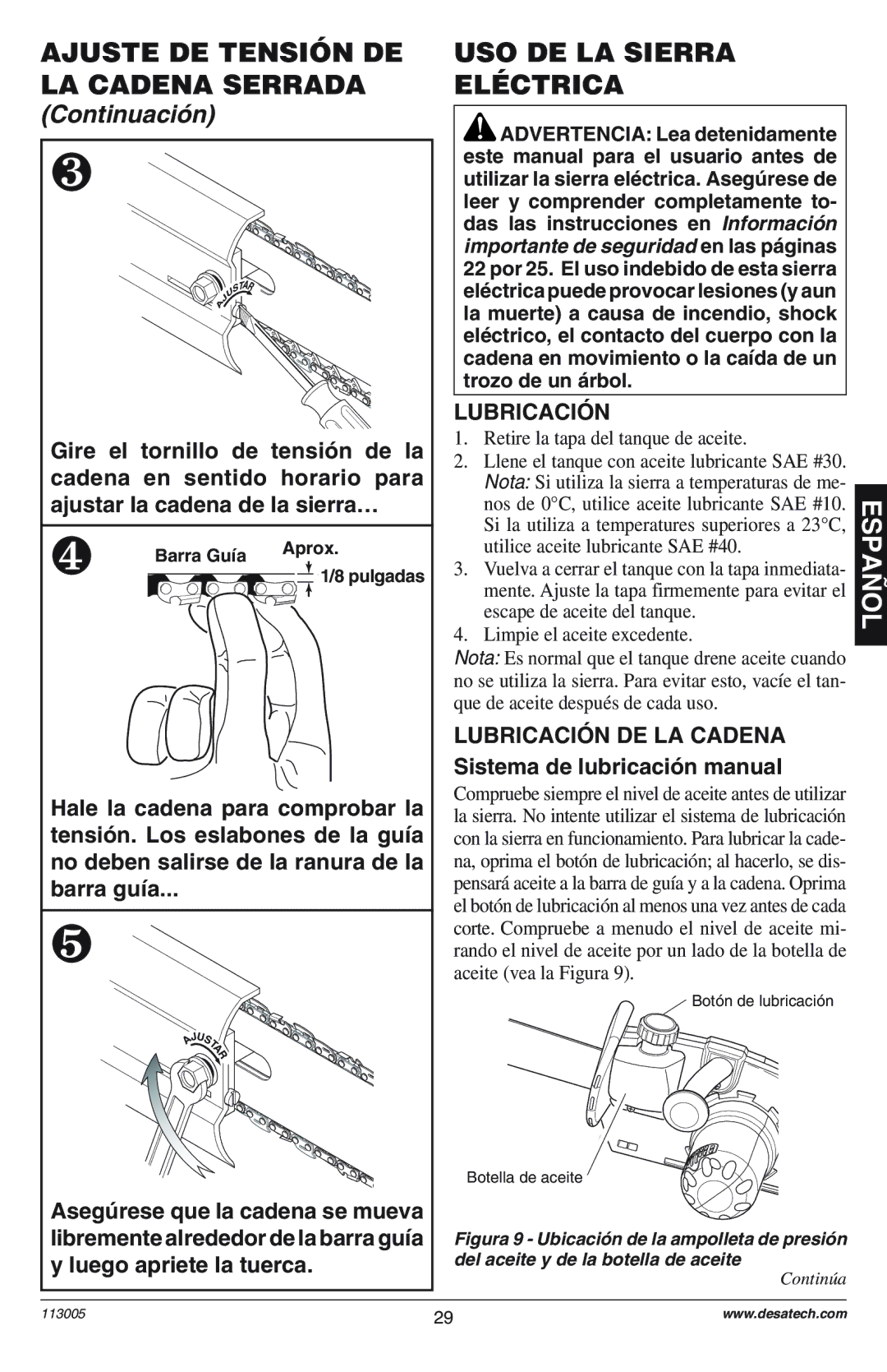 Remington M12510US, M15012US, M15014US, M15014AS, M30016US, M30016AS, M30016AW, M30016UW, M35016US, M35016AW LUBRICACIîN 