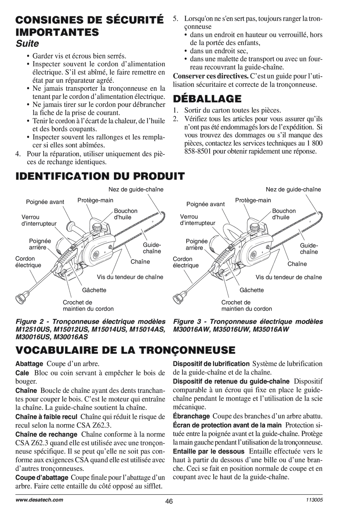 Remington M12510US, M15012US, M15014US, M15014AS, M30016US, M30016AS, M30016AW, M30016UW, M35016US, M35016AW Déballage 