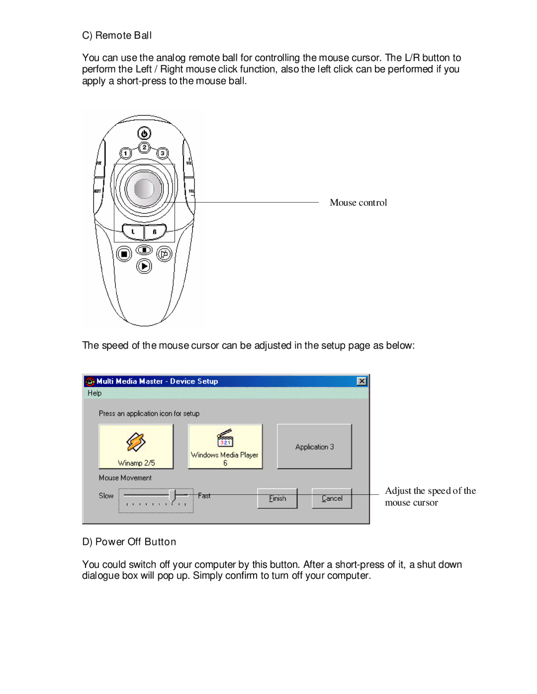 Remotec Multimedia Master Remote manual Remote Ball 