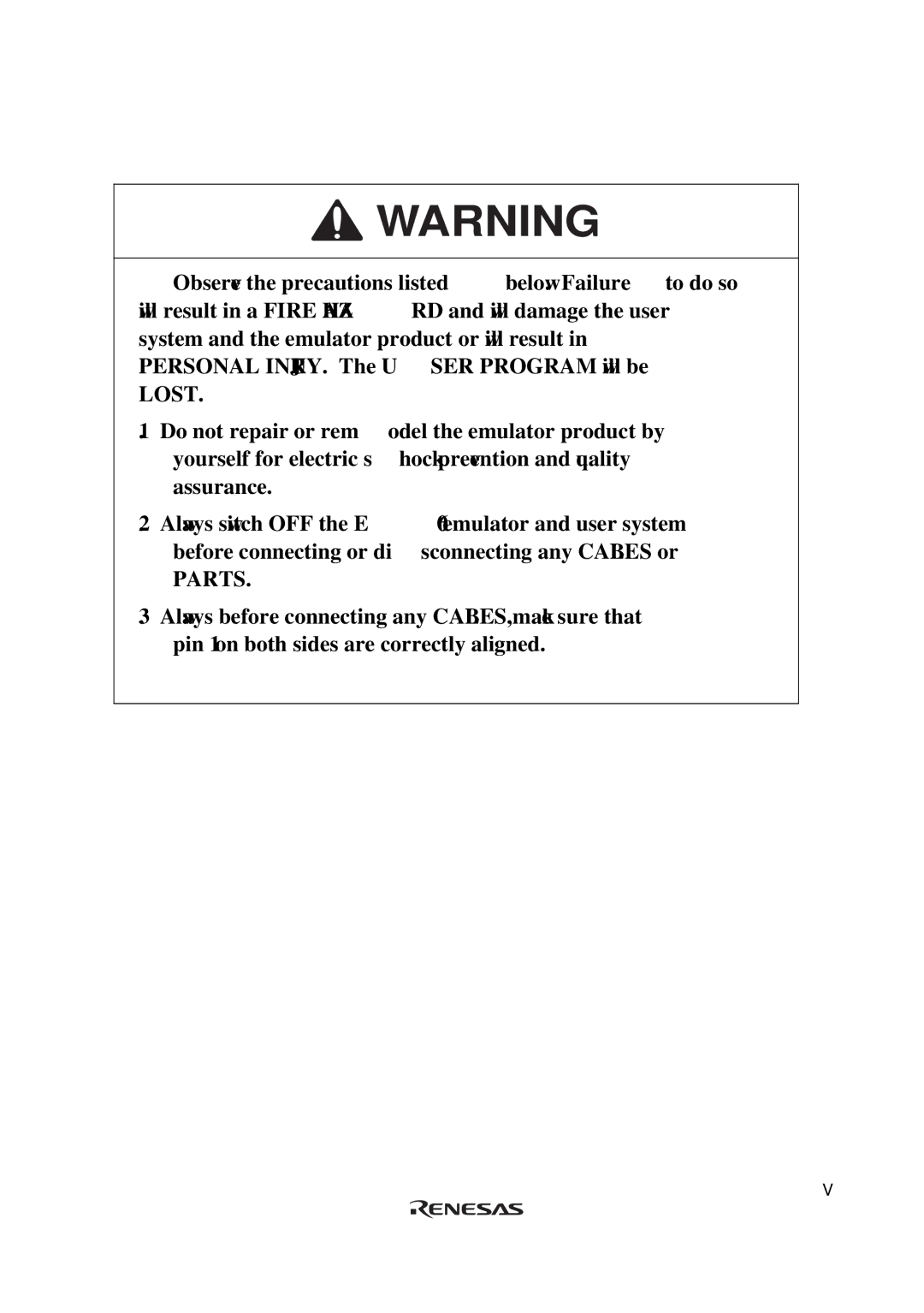 Renesas H8S/2615 Series user manual Parts 