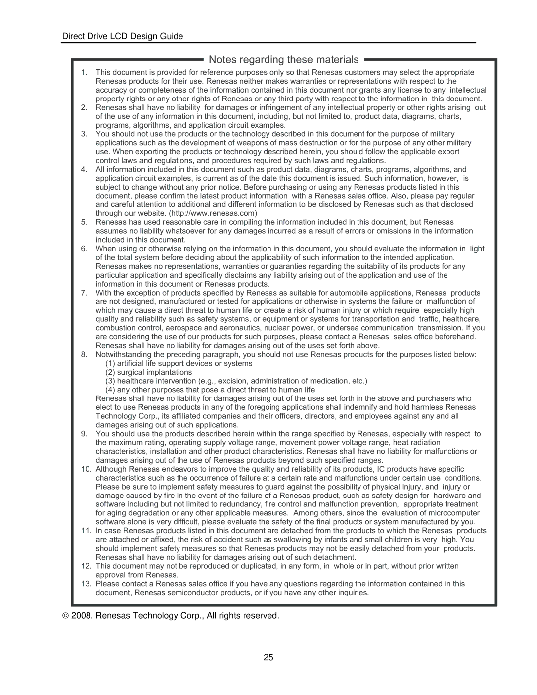 Renesas H8SX user manual Renesas Technology Corp., All rights reserved 