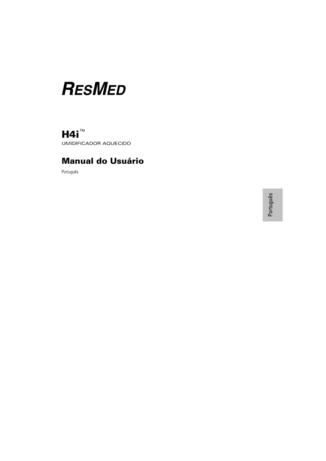 ResMed 248671/1 manual Manual do Usuário 