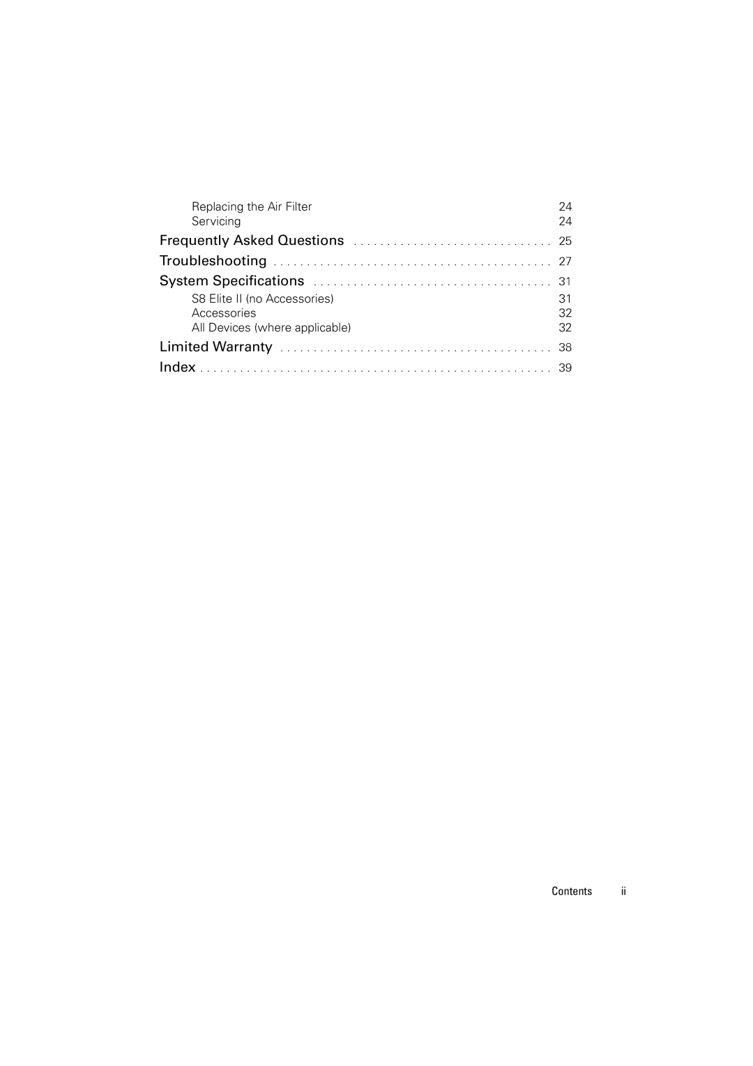 ResMed 338425/1 manual Replacing the Air Filter Servicing 