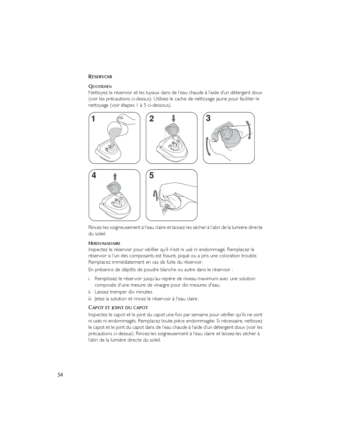 ResMed 3I user manual Reservoir 