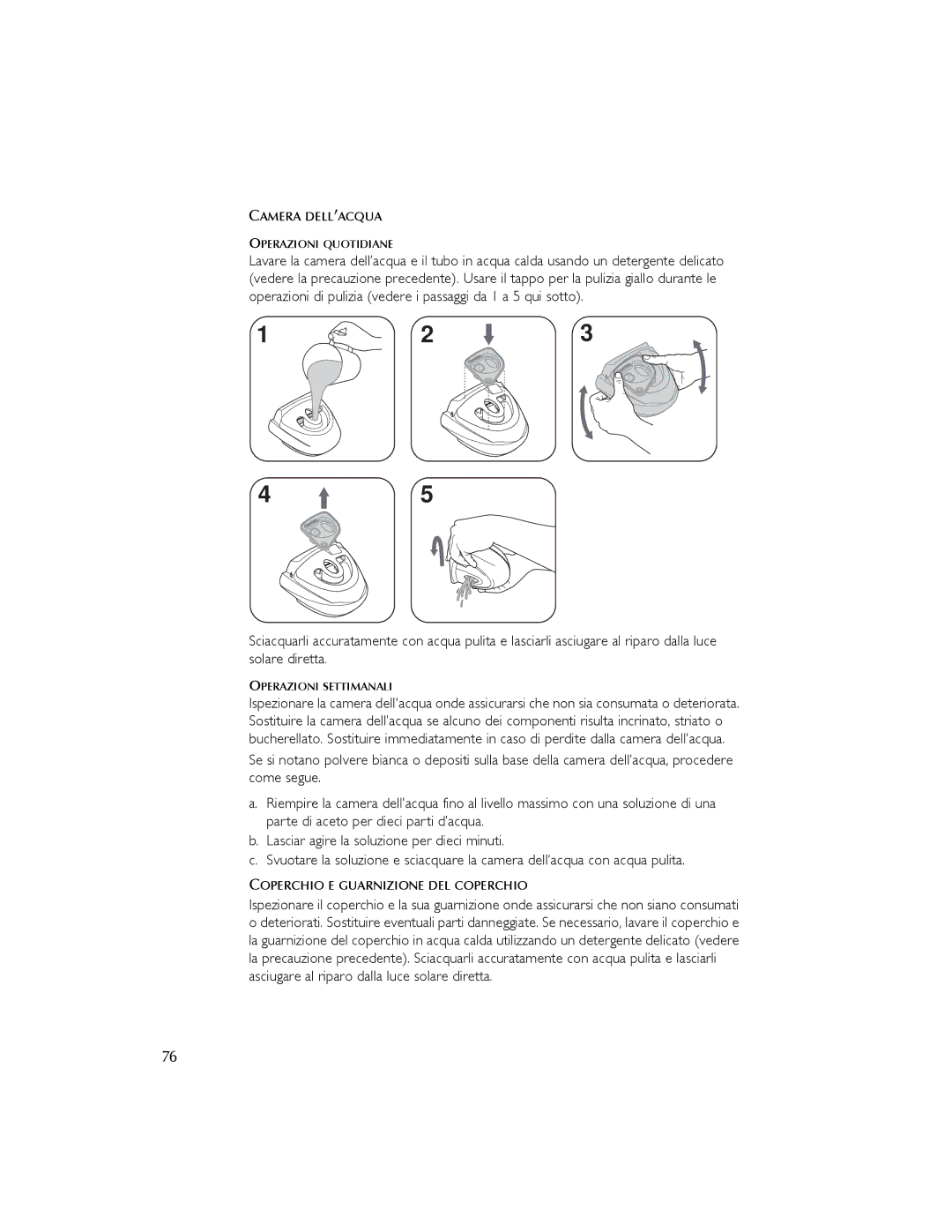 ResMed 3I user manual Camera DELL’ACQUA 