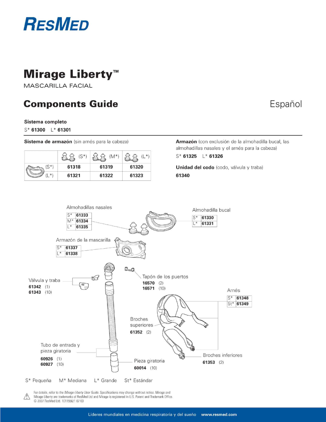 ResMed 61300 manual 