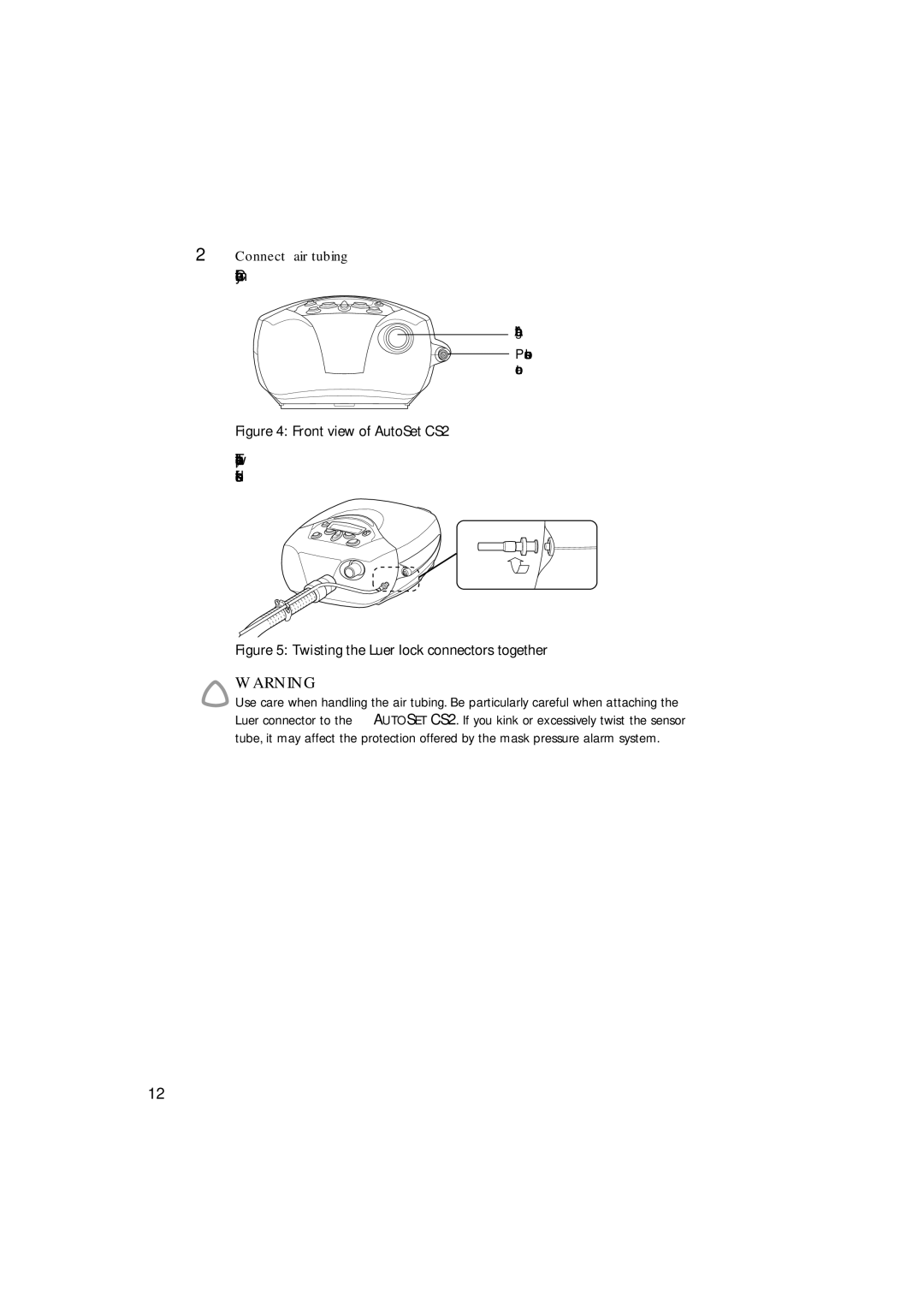 ResMed AutoSet CS 2 user manual Connect air tubing 