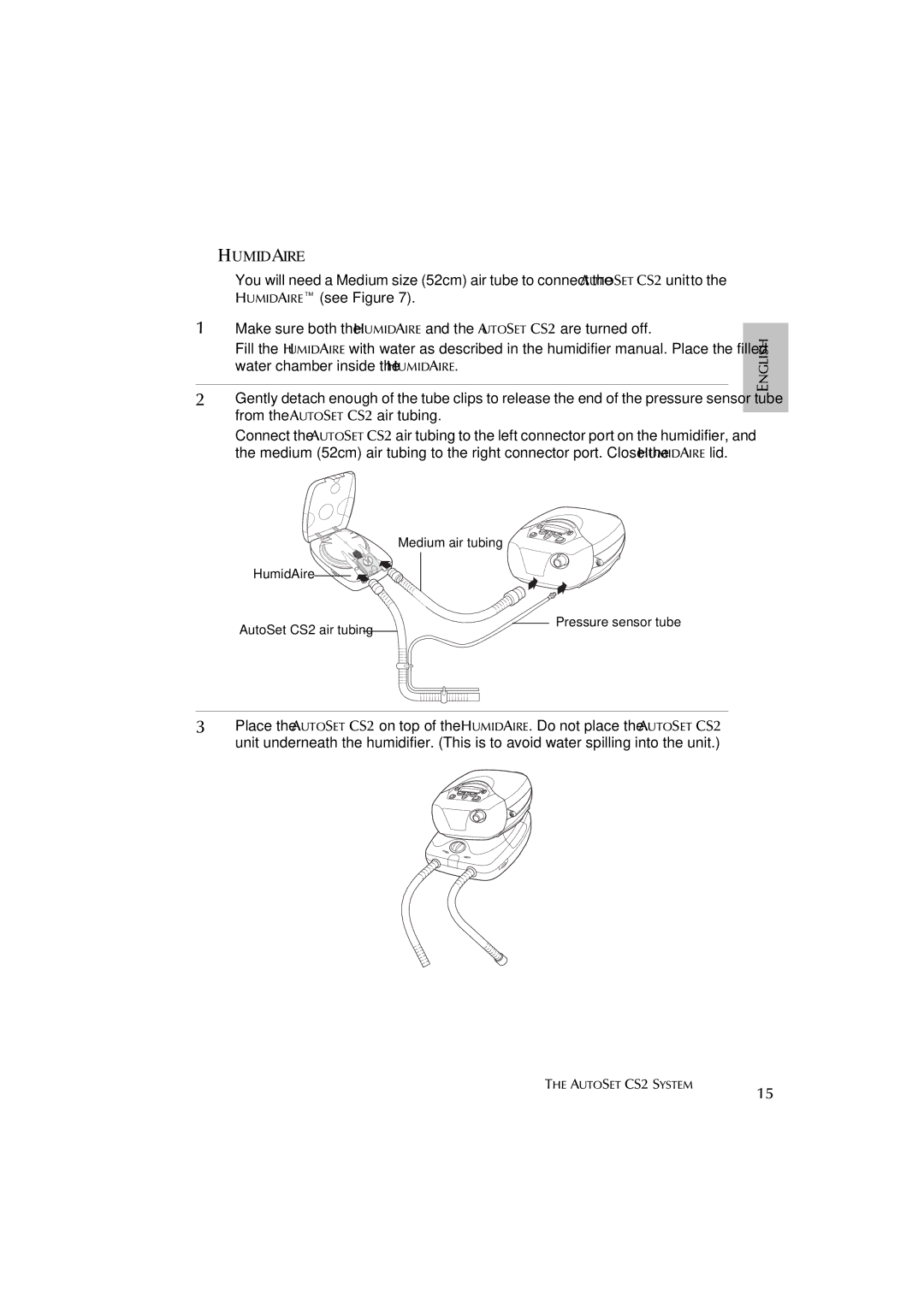 ResMed AutoSet CS 2 user manual Humidaire 