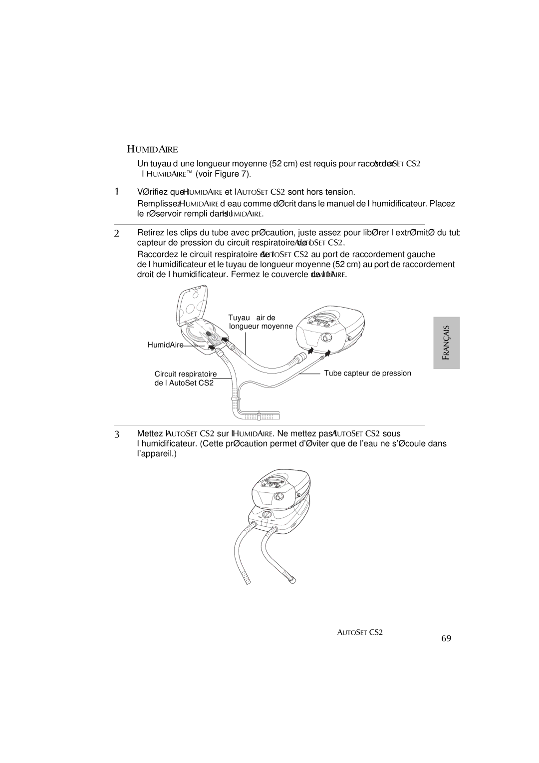 ResMed AutoSet CS 2 user manual De l’AutoSet CS2 