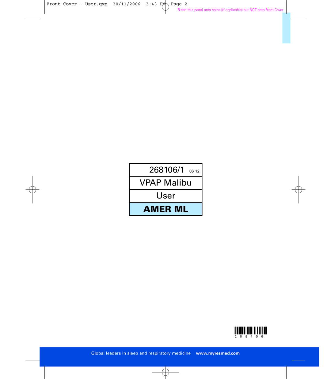 ResMed C16389 dimensions Amer ML 