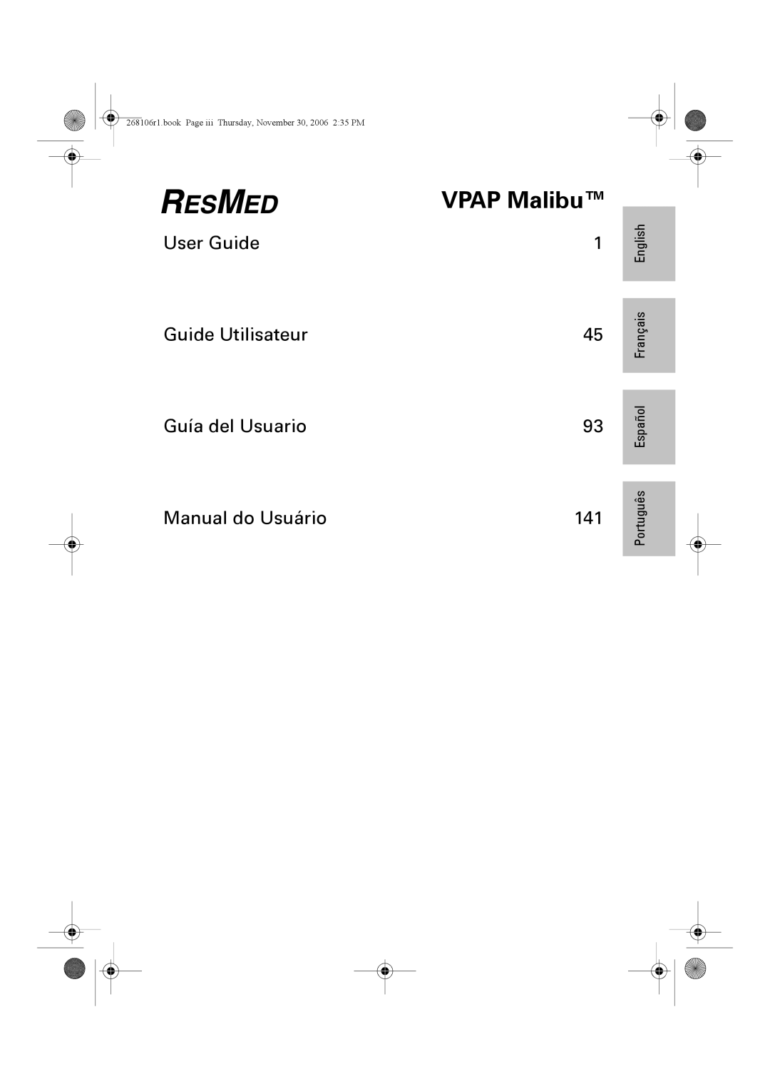 ResMed C16389 dimensions 141 