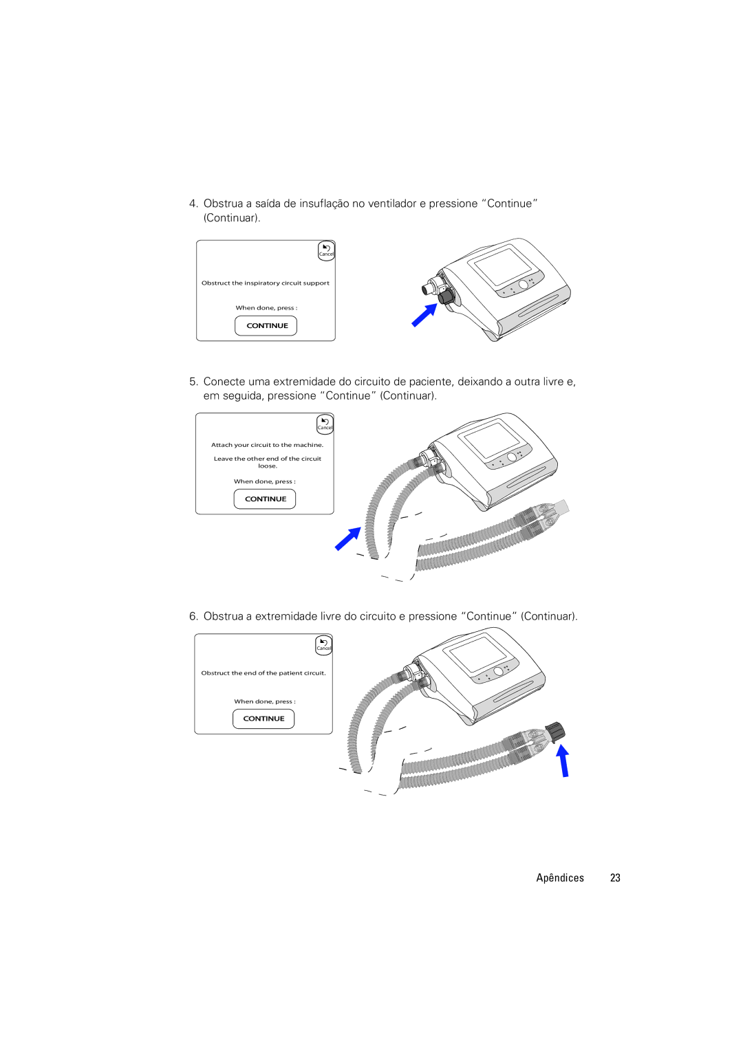 ResMed Elisee 150 manual Continue 