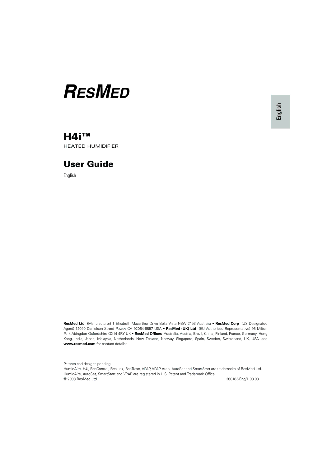 ResMed H4i manual 